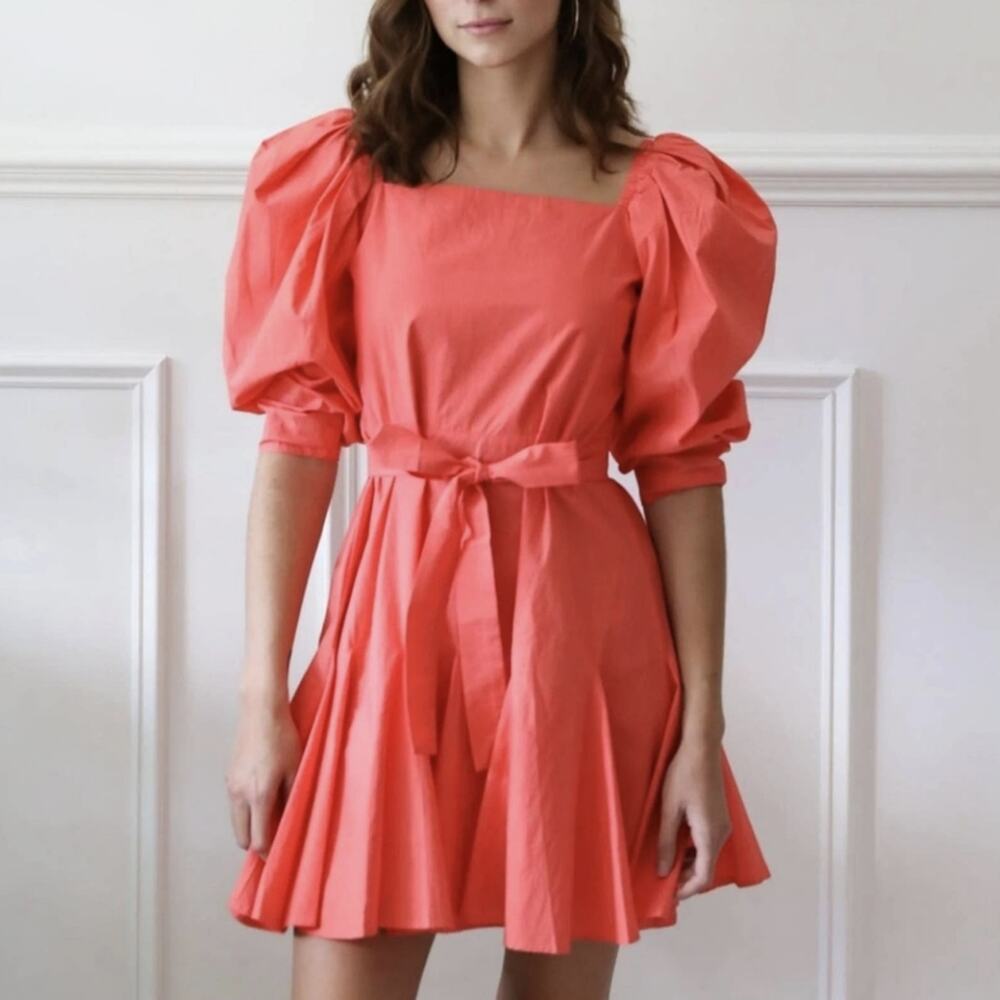 Mille Resort and Travel Anais Dress in Coral Size Large NEW